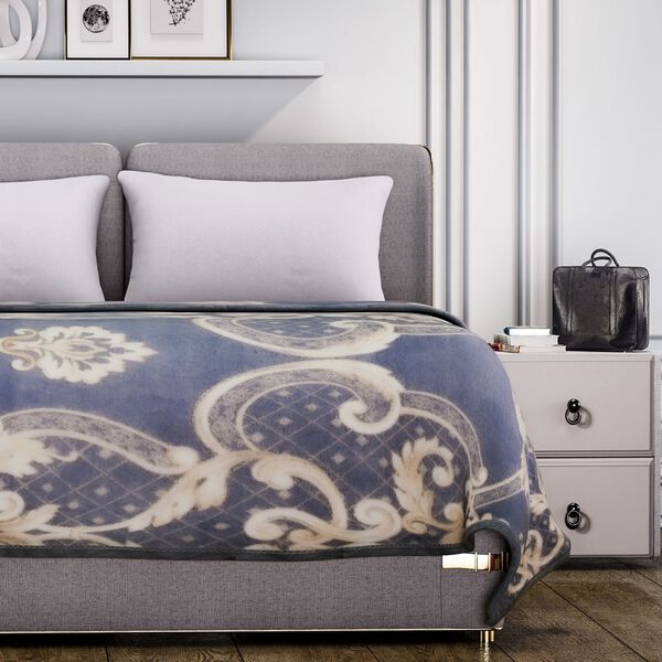 Flanell Decke, dunkelgrau image number 3