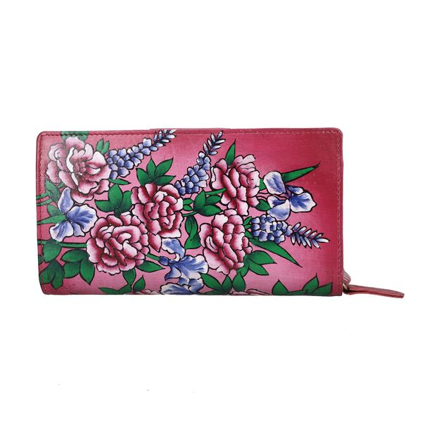 SUKRITI -RFID Echtleder Portemonnaie, dunkelblau image number 4