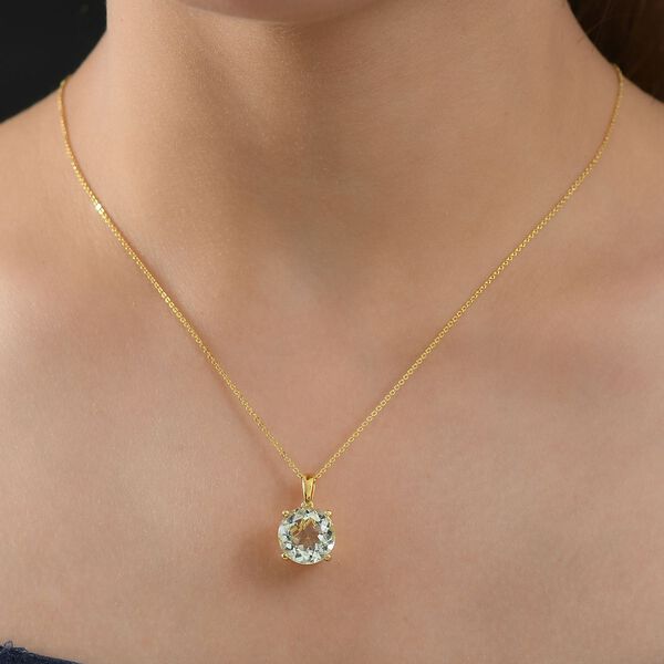 D&rsquo;Joy AA Prasiolith und Zirkon Anh&auml;nger - 6,16 ct. image number 2