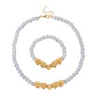 Opalite Schmuckset Legierung gelb vergoldet ca. 430.00 ct