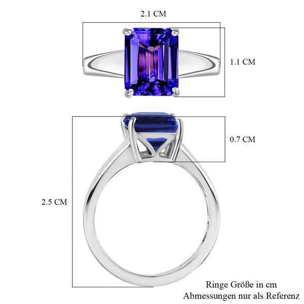 RHAPSODY AAAA Tansanit Ring in 950 Platin - 3,82 ct. image number 5