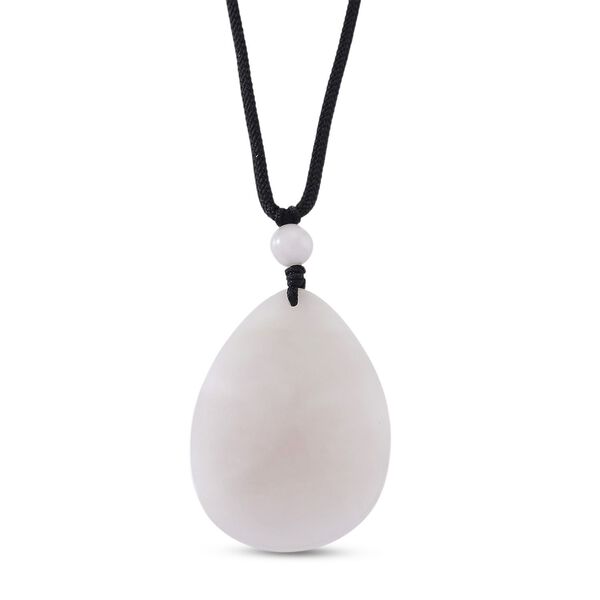 EXTREM SELTEN Nat&uuml;rliche Wei&szlig;e Jade, Roter Granat Rose Halskette, ca. 70 cm 999er Gold ca. 80.01 ct image number 4