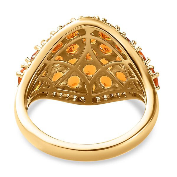 Salamanca Feueropal-Ring, 925 Silber vergoldet (Gr&ouml;&szlig;e 21.00) ca. 2.47 ct image number 6