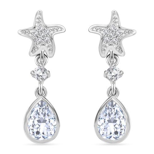 J Francis gefertigt mit SWAROVSKI- Zirkonia Ohrringe image number 0