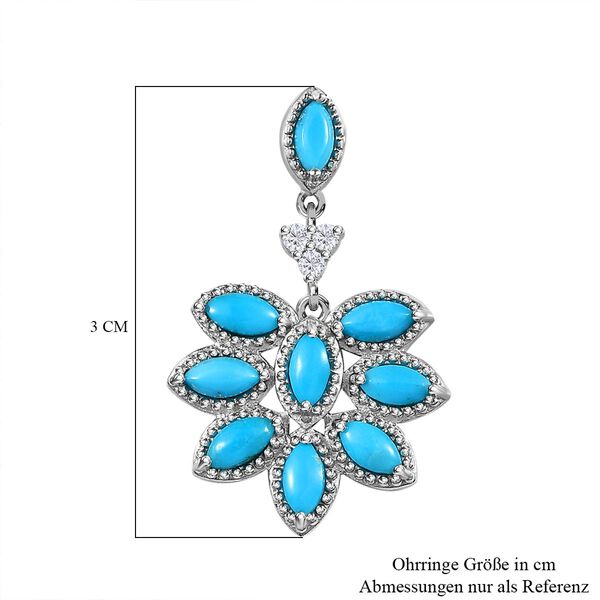 Amerikanische, nat&uuml;rliche Sleeping Beauty un Zirkon-Ohrringe - 3,06 ct. image number 6