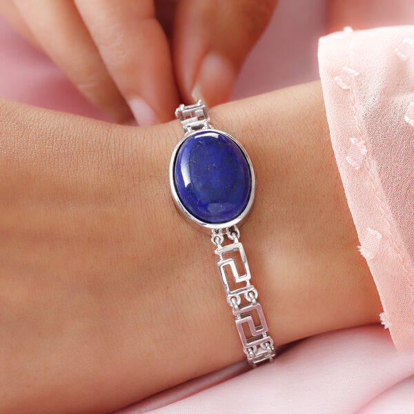 Lapislazuli-Armband, ca. 19 cm, Messing ca. 15,77 ct image number 3