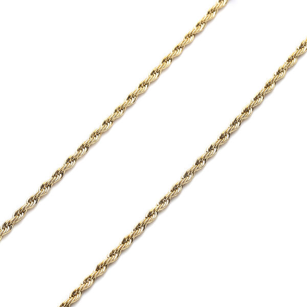 Kordelkette, ca. 60 cm, Edelstahl vergoldet image number 3