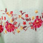 T-Shirt mit Blumen-Stickerei, Hellgrün, Einheitsgröße image number 3