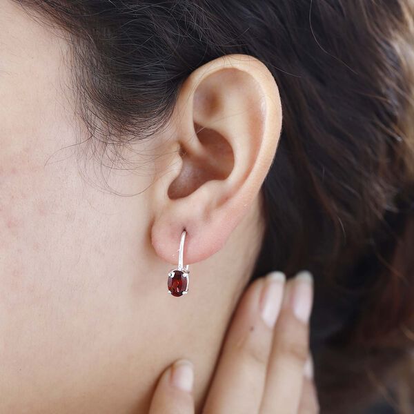 Rote Granat-Ohrh&auml;nger - 1,89 ct. image number 3