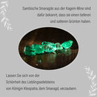 Small Nugget Kagem sambische Smaragd-Ohrstecker image number 8