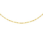 Büroklammer-Halskette, ca. 50 cm, 375 Gelbgold image number 0