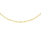 Büroklammer-Halskette, ca. 50 cm, 375 Gelbgold