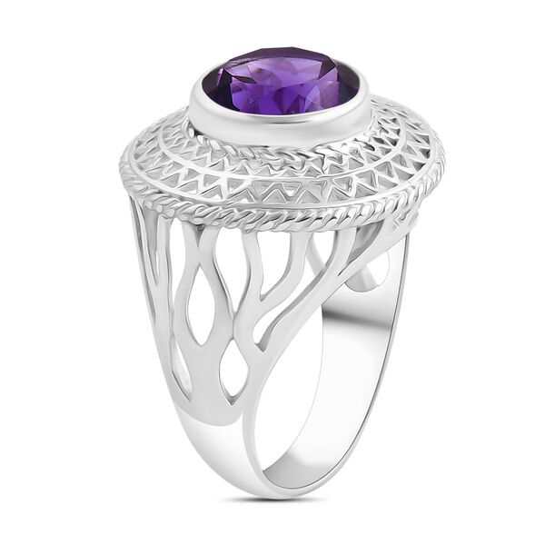 Royal Bali Kollektion - Afrikanischer Amethyst Ring - 6,18 ct. image number 3