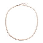 Strukturierte Fischgräten-Gliederkette, ca. 50 cm, 316L Edelstahl roséfarben ca. 10,90g