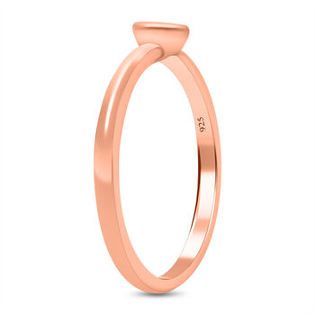 I2 Diamant Solit&auml;r Ring in Silber mit Ros&eacute;gold Vermeil