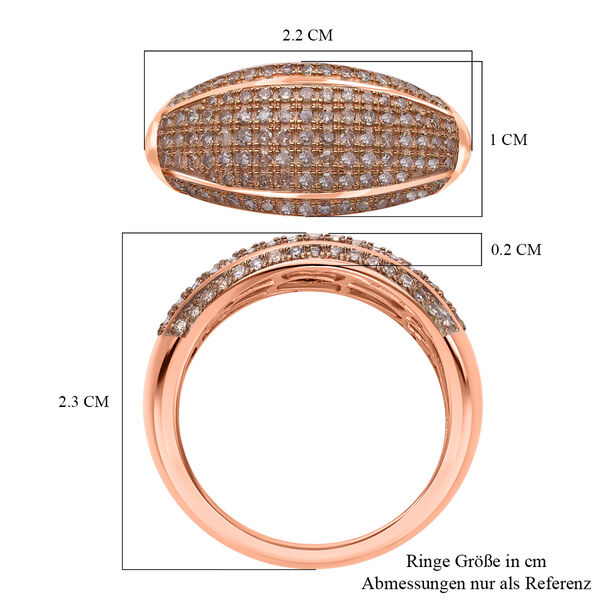 Nat&uuml;rlicher Champagner Diamant-Ring - 0,50 ct. image number 6