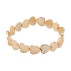 Goldene Farbe Muschelkernperle Armband Flexibles cm Standard