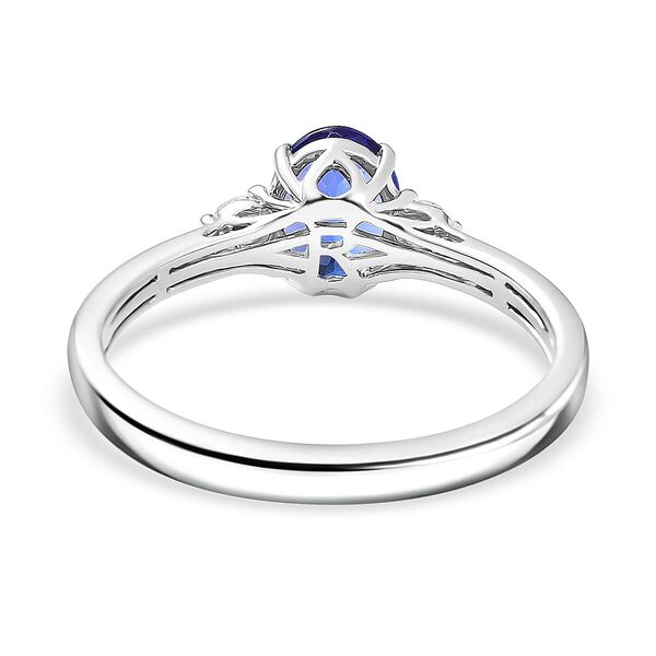 Rhapsody AAAA Tansanit, Weißer Diamant Ring 950 Platin (Größe 20.00) ca. 1,52 ct image number 4