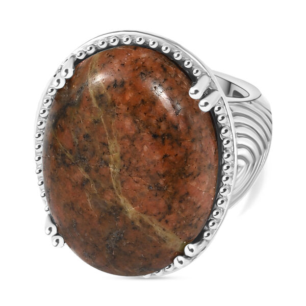 Unakite Ring - 31,31 ct.