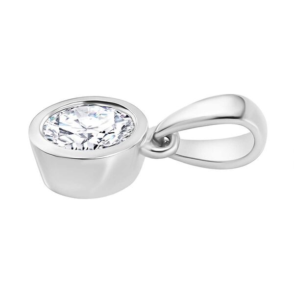 2er Set - Moissanit Ring und Anh&auml;nger, 925 Silber platiniert (Gr&ouml;&szlig;e 17.00) ca. 1.50 ct image number 7