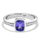 Tansanit und Zirkon Ring - 1 ct. image number 1