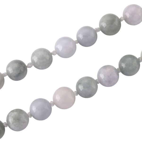 D'Joy Mehrfarbig Jade Halskette ca. 50 cm 925 Silber Rhodiniert ca. 640,00 ct. image number 3
