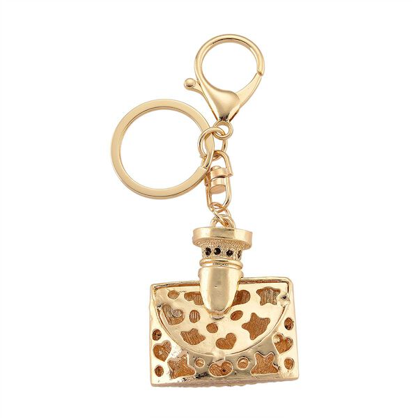 Wei&szlig;er Kristall Schmuckset Legierung emailliert, Legierung Std Gelb image number 8