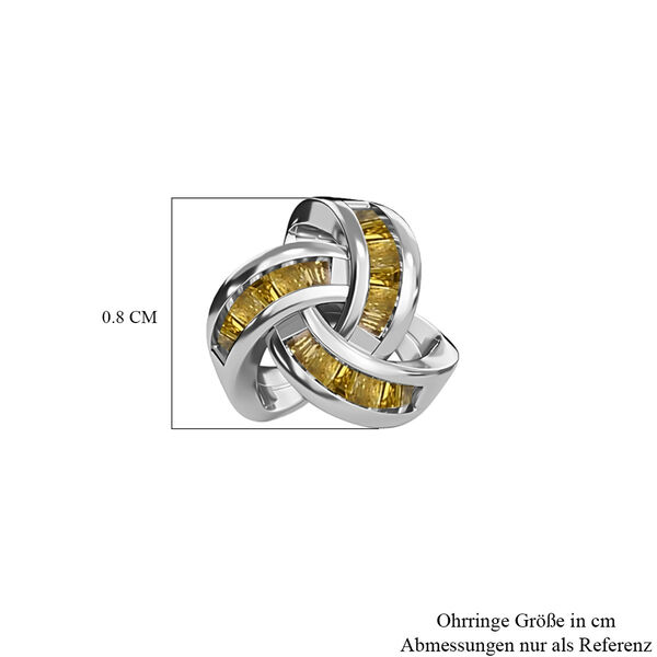 Liebesknoten gelbe Diamant-Ohrstecker - 0,15 ct. image number 6