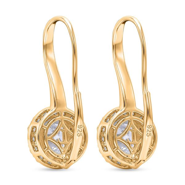 LUXURIANT DIAMOND - Lab Grown Diamant SI-GH SGL zertifiziert Ohrringe 925 Silber 750 Gelbgold vermeil ca. 3.00 ct image number 4