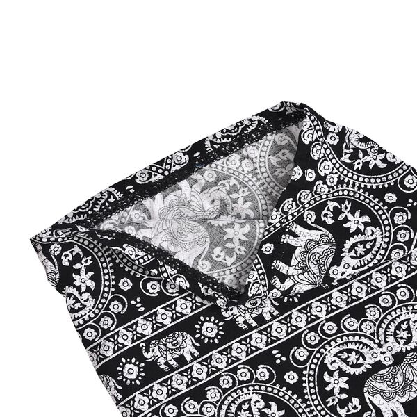 Gewebte Viskosehose, Länge 103/ Hüfte 66/ Taille 56cm, schwarz image number 6