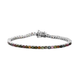 Mehrfach Turmalin Armband 20 cm- 7,02 ct.
