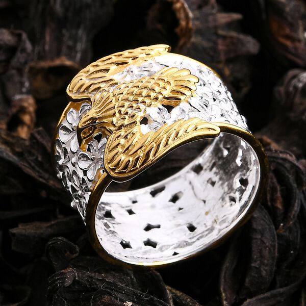 D'Joy Royal Bali - 925 Silber Zweifarbige BeschichtungRing (Gr&ouml;&szlig;e 17.00) ca. 6,35g image number 1