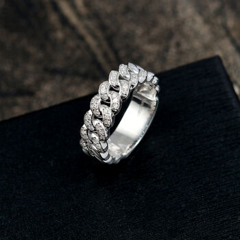 LUXURIANT SI-GH Labor Diamant Ring, 925 Silber rhodiniert - 0,25 ct.