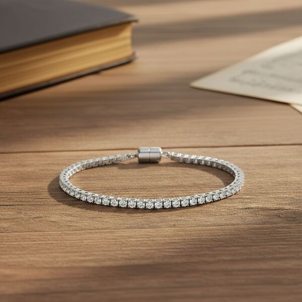 D'Joy Moissanit Armband ca. 20 cm 925 Silber rhodiniert ca. 5,99 ct. image number 1