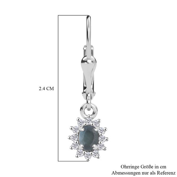 D’joy Alexandrit, Moissanit Ohrringe 925 Silber rhodiniert ca. 0,56 ct. image number 7