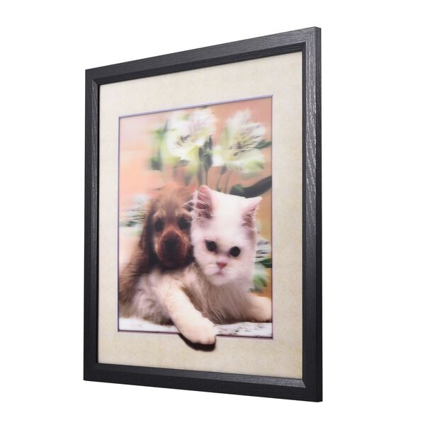 Realistisches 5D Katzen und Hunde-Gem&auml;lde, Gr&ouml;&szlig;e 43,5x43,5x1,2 cm, Mehrfarbig image number 3