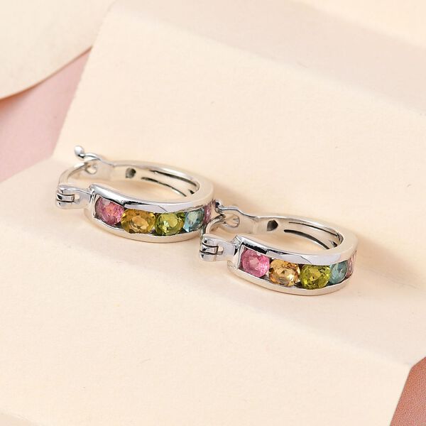 Infinity Mehrfach-Turmalin Creolen image number 2