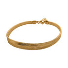 GORINI GIOIELLI Geflochtenes Armband, 585 Gold ca. 18 cm+ 2.5 cm Extender ca. 1,9g