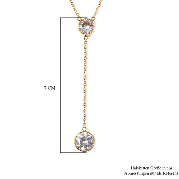 Wei&szlig;e Kristall-Halskette image number 7