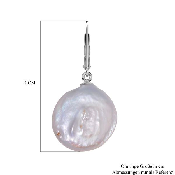 19-21mm wei&szlig;e Keshi Perlen-Ohrringe - 20 ct. image number 6