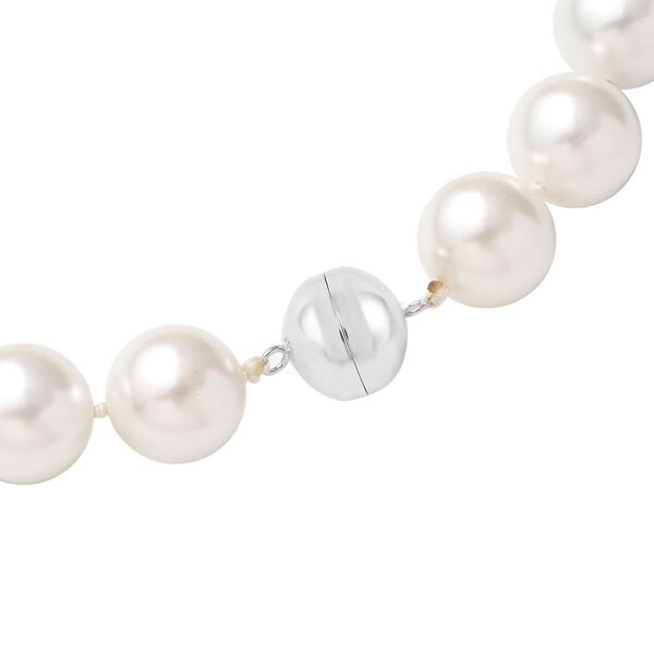 Wei&szlig;e Muschelkernperlen-Halskette, 50 cm - 890 ct. image number 3