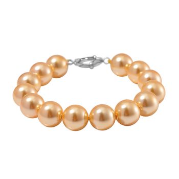 Goldenes Muschelkernperle Armband