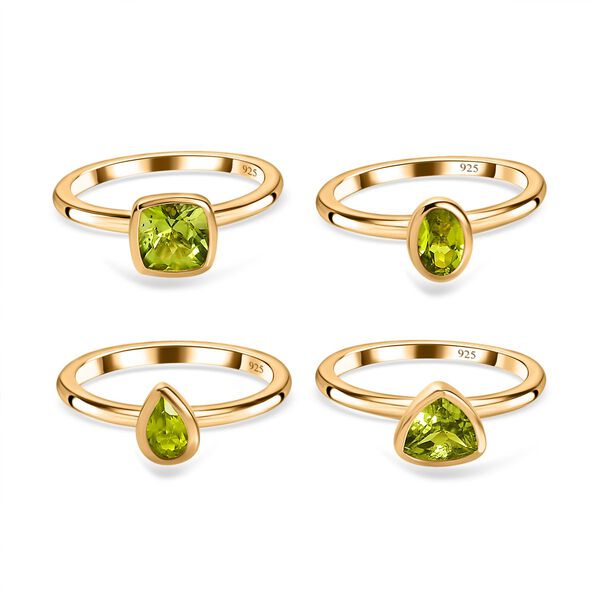 Natürlicher Peridot Ringset, ca. 2.79 ct. image number 4