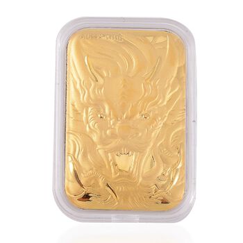 Goldfolie mit Drachen-Motiv in 999 Gold, 10mg, 4,4x3,4cm