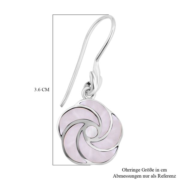 Royal Bali Kollektion- Perlmutt Rosen Ohrringe image number 4