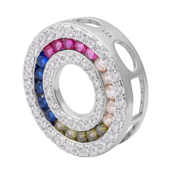 Lustro Stella - Mehrfarbiger Zirkonia-Anhänger, 925 Silber rhodiniert ca. 1,12 ct image number 4