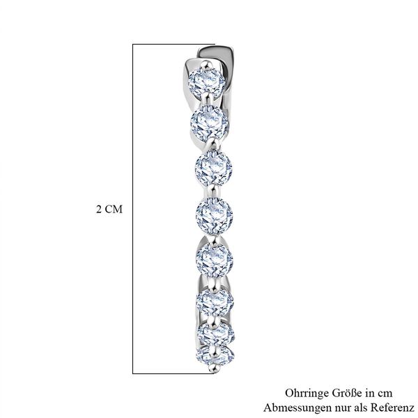 LUXURIANT SGL zertifizierte SI-GH Labor Diamant Ohrringe - 1 ct. image number 6