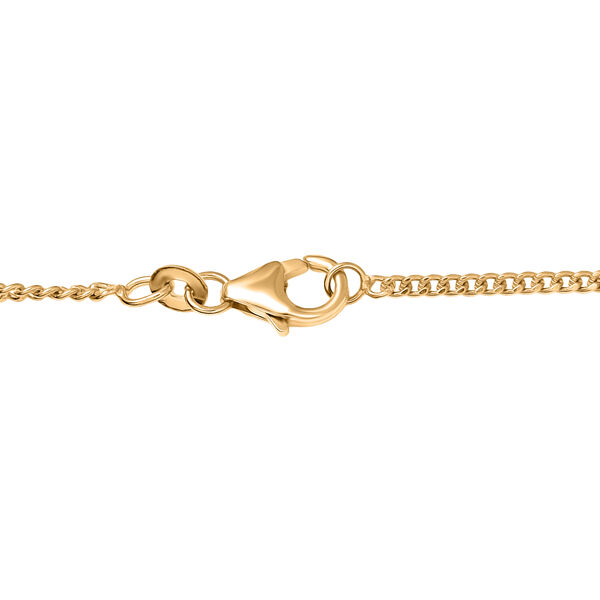 D'Joy AA Nat&uuml;rlicher Rhodolith Granat, Wei&szlig;er Zirkon Halskette ca. 45 cm 925 Silber 750 Gelbgold Vermeil ca. 19,12 ct. image number 4