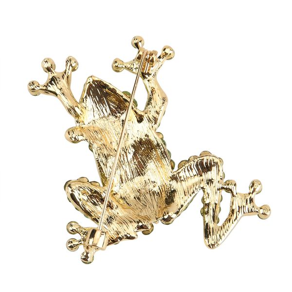 Gr&uuml;ner Magie Farbe Kristall Brosche  Gelb image number 5