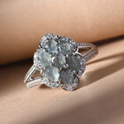 Alexandrit und Zirkon Ring 925 Silber platiniert  ca. 1,42 ct image number 1